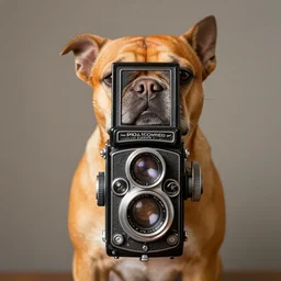 hybrid of orange and stallone, funny award - winning photo, rolleiflex tlr