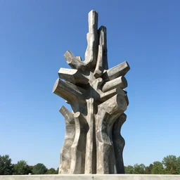 blue skies big enough to crush us lick our spines, sculpture by lynda benglis