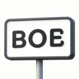 a sign with a word on it