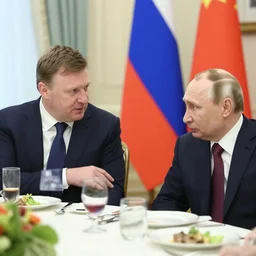 zomie rand paul visiting putin in russia for lunch. professional photography