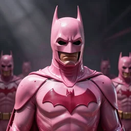 pink batman detailed smooth digital art