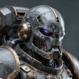 hyper realistic portrait of heroic warhammer 4 0 k android head, cinematic, chaos marine, artstation, cgsociety, full head and shoulders, giger, beksinski, brom redshift, vray, octane