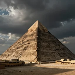 a tank shaped like a pyramid
