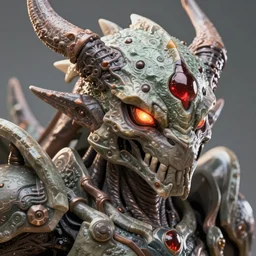closeup headshot of a very organic and super intelligent Xenoblade antagonist, bump mapping, global illumination, incredibly detailed, D&D boss, octane render, digital art by Norihiro Takami, trending on Artstation