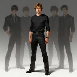 distant full body view, aaron taylor johnson as quicksilver, digital painting, concept art, smooth, sharp focus, dressed!!!! illustration by artgerm, yoshitaka amano, krenz cushart, shinji aramaki