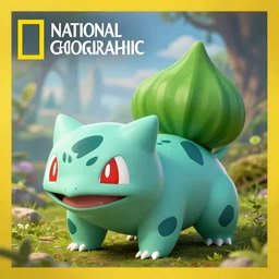 national geographic photo of bulbasaur, pokemon in the wild, intricate, portrait, 8 k highly professionally detailed, hdr, award winning