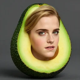 emma watson as an avocado ball
