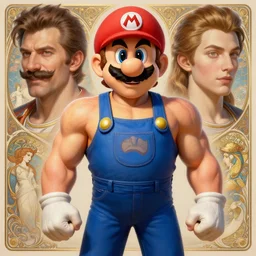 gigachad luigi bodybuilder in final fight by ilya kuvshinov, ernest khalimov body by krista sudmalis, super mario bros symmetrical face concept art, hyper realistic, intricate, elegent, highly detailed, digital painting, concept art, smooth, sharp, focus, illustration, art by artgerm and greg rutkowski and alphonse mucha, artstation