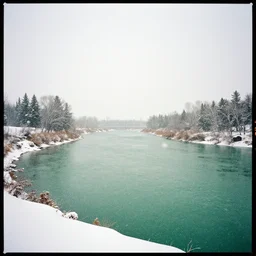 photo, green river wyoming, snowstorm, kodak ektachrome 1 2 0,