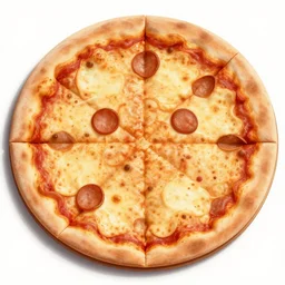 Pizza with a face