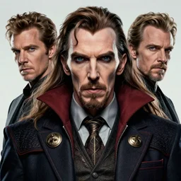 a highly detailed terrifying portrait of stephen strange, james gurney, james jean