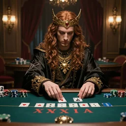 God Thoth plays poker with Aleister Crowley