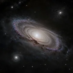 outer space, empty, dark, galaxies, nebula, stars, muted, painted by greg rutkowski
