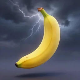 a prophet banana in pixar style under the thunderous sky, 3 d render, highly detailed, dynamic lighting, dramatic lighting, octane render, sharp focus, trending on artstation