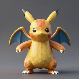 wooden sculpture of pokemon venusaur, wide shot, vibrant color details, zbrush, hyper realistic, golden ratio, macro lens, unreal engine, octane render, symmetri