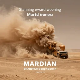 stunning award winning photograph of a martian sandstorm approaching