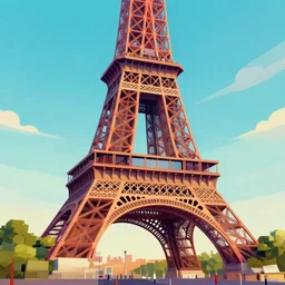 low poly paris, vibrant colors, 8 k photorealistic, hd, high details, trending on artstation