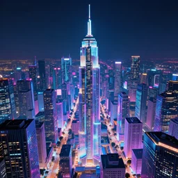 siconolfini style hyperrealism cyberpunk synthwave iridescent neon glow vfx beeple feng zhu alejandro alvarez alena aenami massive cityscape at night hyperrealism