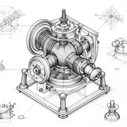 detailed working blueprint for a perpetual motion machine