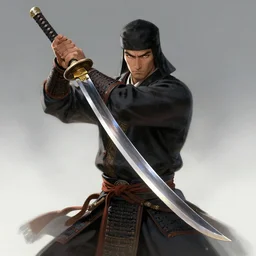 epic kurdish samurai wielding a magnificent katana, fantasy 8k art, trending on artstation, insanely detailed