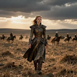 ( ( ( ( ( katniss everdeen ) ) ) ) ) as genghis - khan!!!!!!!!!! on the steppe