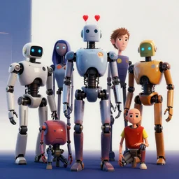 robots from the cartoon series love, death and robots two in the void, cyberpunk 2 0 7 7, clemente, francesco may wilson, edward hopper filonov, beautiful face, octane rendering