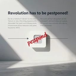 revolution has to be postponed! we are designing a new customer journey
