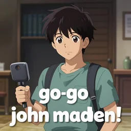 key art for the new anime'go go john madden!'
