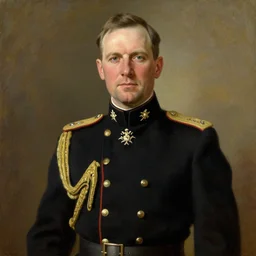 official portrait of german chancellor marcus smart, 1 9 3 1, in military uniform, uniform inspired by boston celtics, oil on canvas by william sidney mount, national archives, trending on artstation