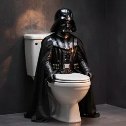 Darth Vader as a toilet