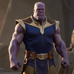 Thanos in the TV show Vikings 4K quality super realistic