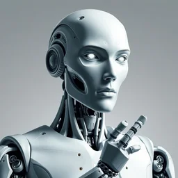 westworld series robot with white face body portrait, detailed face, detailed hands, incriate details