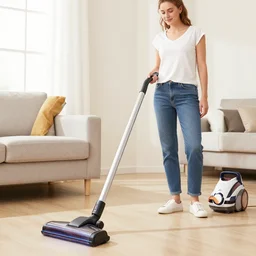 hybrid of a woman and a vacuum cleaner