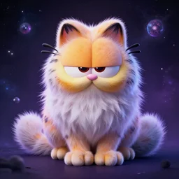 Cosmic eldritch fluffy garfield