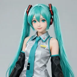 portrait of beautiful miku, insanely detailed