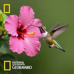 hummingbird approaching hibiscus flower, national geographic award winning nature photography, iso 2 0 0, 1 / 2 0 0 0 sec, f / 5. 0, 1 8 0 mm focal length