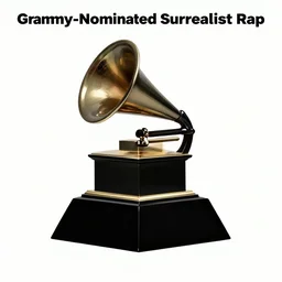 a Grammy-Nominated Surrealist Rap album cover, 2019
