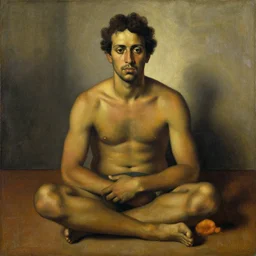 the portrait of hunger, by candido portinari, painting