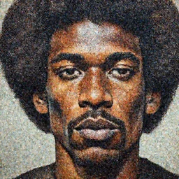 A extremely ultra highly detailed majestic hi-res beautiful immaculate head and shoulders award winning painting stunning masterpiece of the face of a strong black african man with an afro by Jean-Michel Basquiat, 8k, high textures, ultra hyper sharp, insanely detailed and intricate, super detailed, 8k HDR ultra high quality
