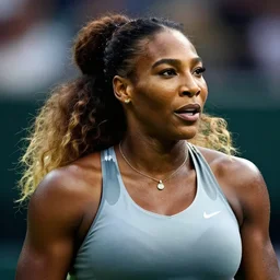 Serena Williams ,fantasy, detailed, hyper realistic, dramatic lighting