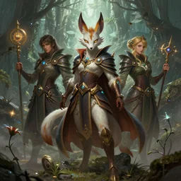 kings fantastical kitsune spell of earths desires, d & d, fantasy, portrait, highly detailed, digital painting, trending on artstation, concept art, sharp focus, long shot, illustration, art by artgerm and greg rutkowski and magali villeneuve