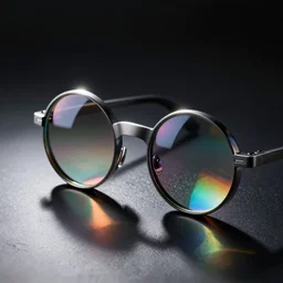 product photo render of smart lenses, science fiction render highly detailed and intricate, 8 k octane render, 4 k unreal engine, chromatic aberration, trending on artstation. chiaroscuro lighting, high contrast lighting, by paul chadeisson and sparth