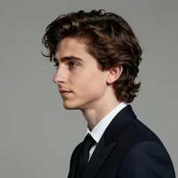 Timothee Chalamet, portait photo, profile picture, hyperrealistic, concept art, octane render, unreal engine 5, digital art, high quality, highly detailed, 8K, cute, defined face, elegant clothes, trending on DeviantArt