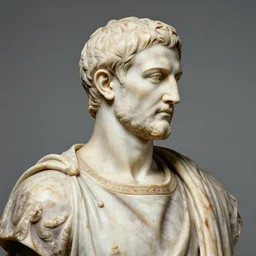 business profile portrait of Julius Caesar