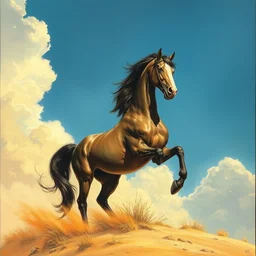horse by boris vallejo, frank frazetta, julie bell, salvador dali, larry elmore, keith parkinson and lyde caldwell