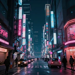 tokyo cyberpunk dystopian street concept art