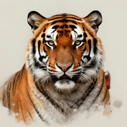 head and shoulders portrait of a tiger - headed rakshasa, d & d, fantasy, greg rutkowski, frank frazetta, alexandre chaudret, boris vallejo, michael whelan, miro petrov, hr giger, magali villeneuve, donato giancola