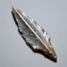 beautiful flint arrowhead from the ice age