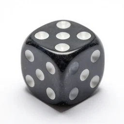 polished dice set, high detail macro photography, isolated on a pure white background, centered, entire object in frame, sharp focus, soft studio lighting