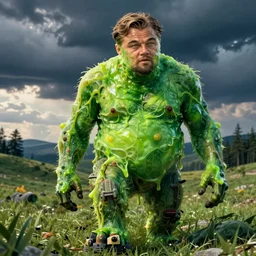 leonardo dicaprio green slime monster